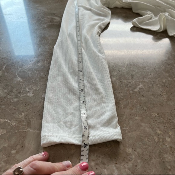 Socialite long sleeve scoop neck top in ivory color - Picture 8 of 9